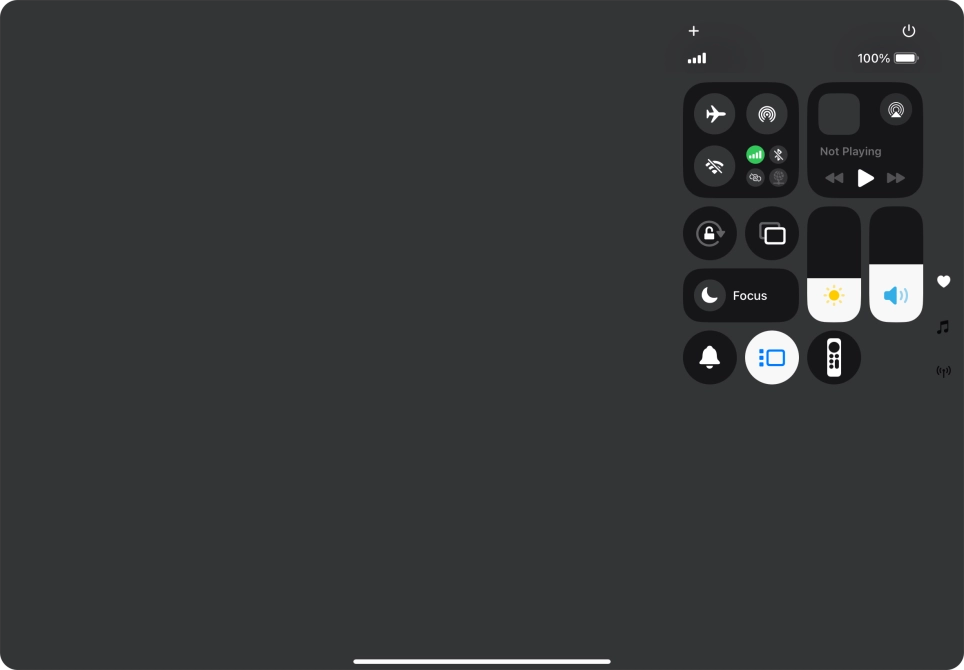 Press anywhere on the screen.