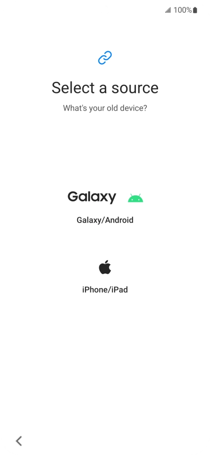 Press the required setting and follow the instructions on the screen to transfer the content from another phone.