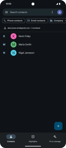 Slide your finger upwards starting from the bottom of the screen to return to the home screen.