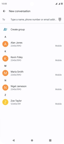 Press the field next to 