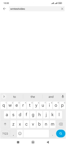 Key in the required search word and press the search icon.