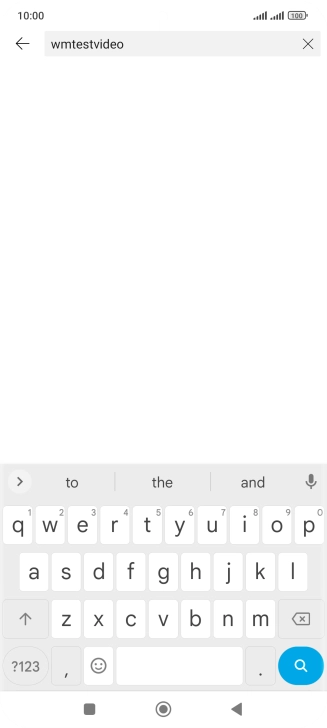 Key in the required search word and press the search icon.