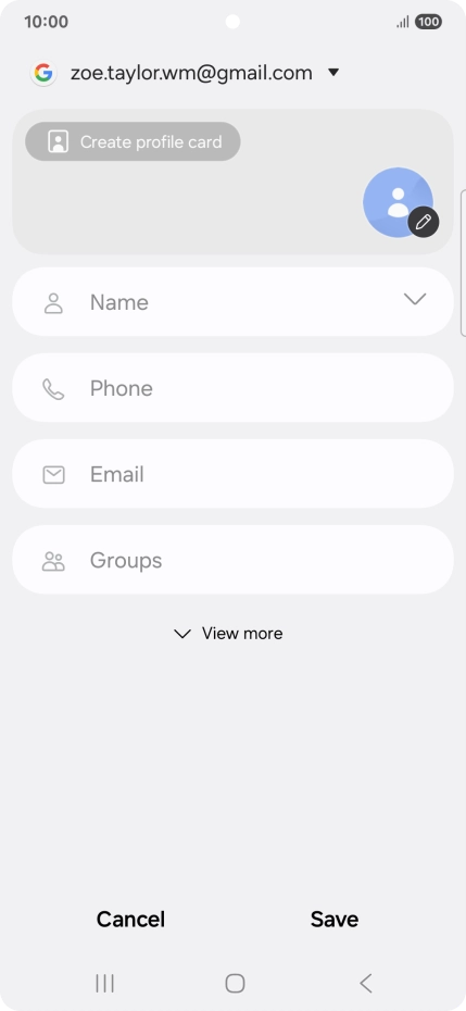 Press Name and key in the required name.