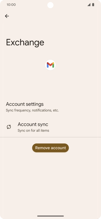 Press Account settings.
