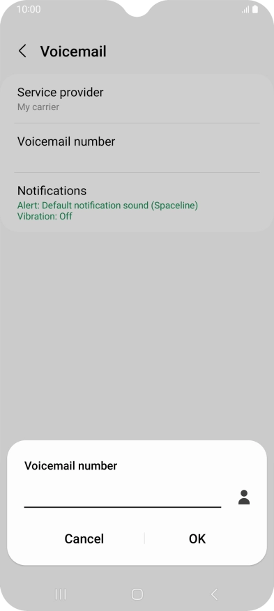 Key in +447836121121 and press OK. Key in +447836121121 and press OK.