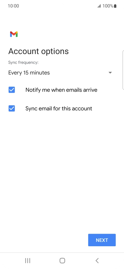 Press the drop down list below 