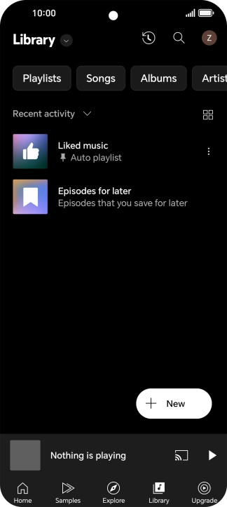 Press the drop down list.