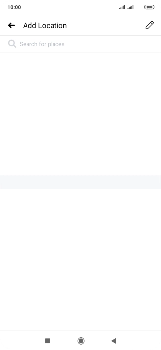 Press the search field and key in the required search word.