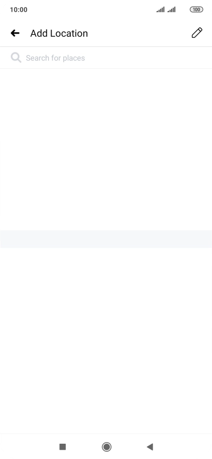 Press the search field and key in the required search word.