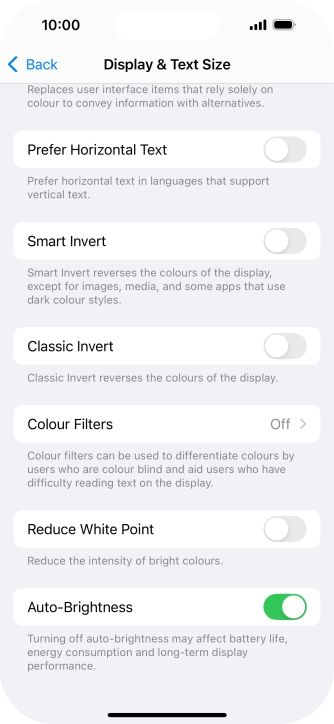 Press the indicator next to Press the indicator next to