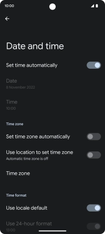 Press the indicator next to Press the indicator next to