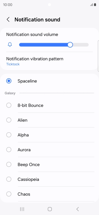 Press the required message tones to hear them.