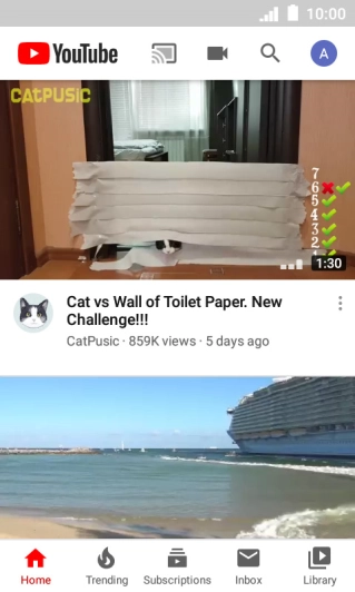 Press the upload icon.