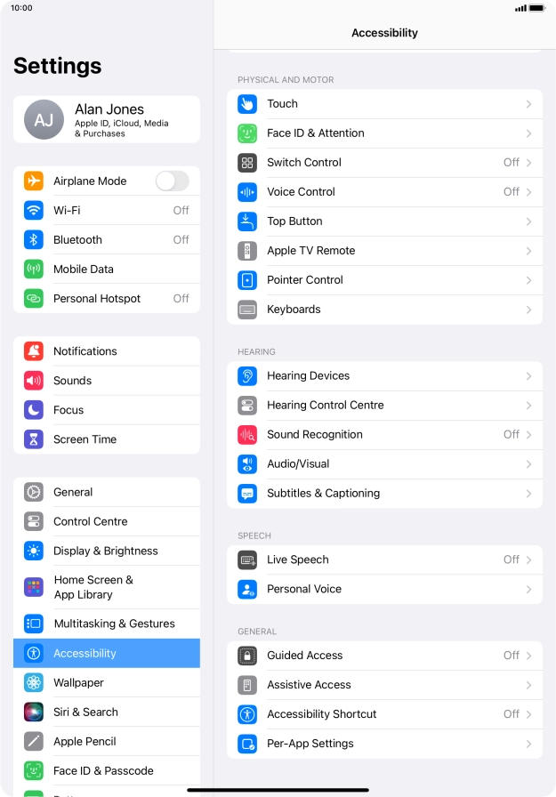 Press the required category below 