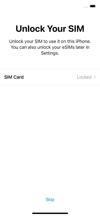 Press SIM Card.