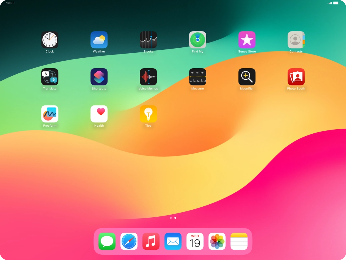 Open the required application.