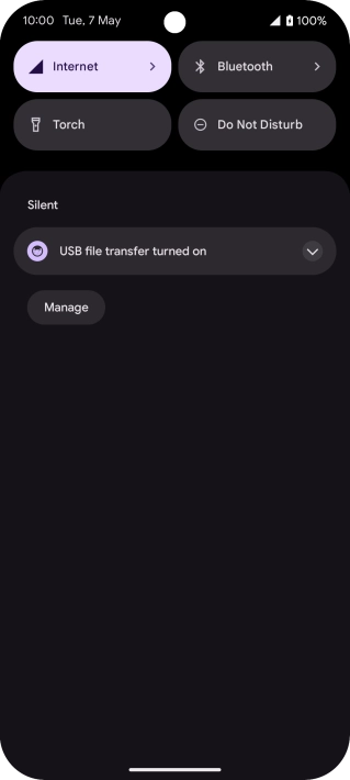 Press the drop down list.
