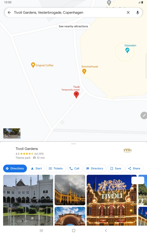 Press the destination at the bottom of the screen. Press the destination at the bottom of the screen.
