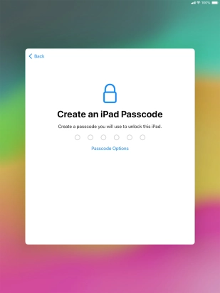 Press Passcode Options.