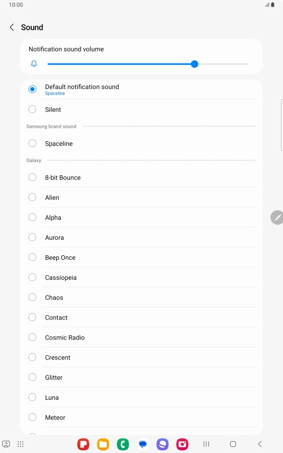Press the required message tones to hear them.