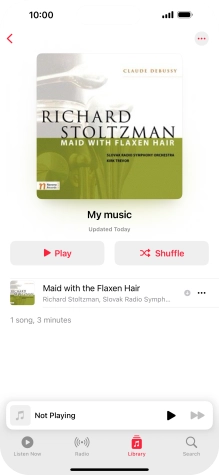 Go to the required category or playlist and press the required audio file. Go to the required category or playlist and press the required audio file.