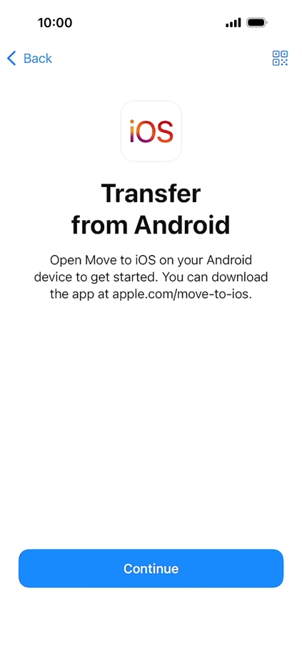 To transfer content to your phone, you need to install the app 