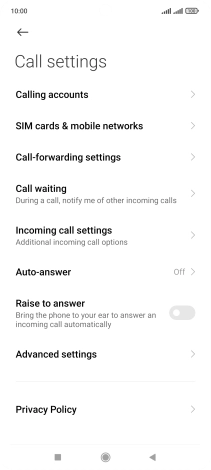 Press Advanced settings. Press Advanced settings.