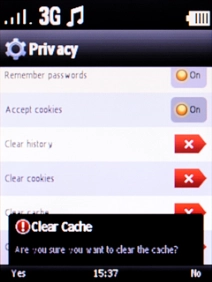 Press the Left selection key. Press the Left selection key.