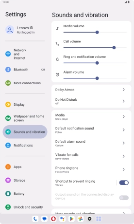 Press Default notification sound.
