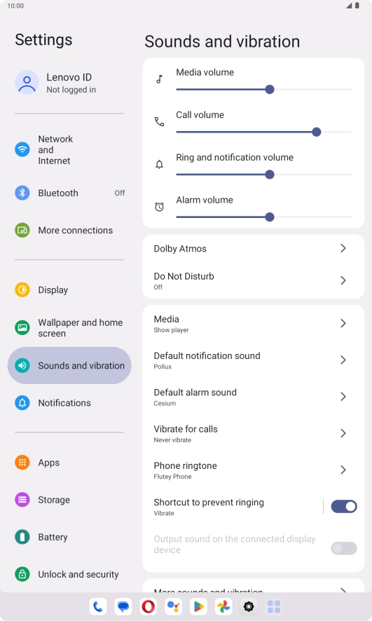 Press Default notification sound.