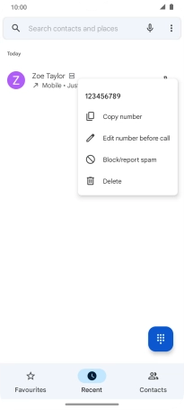 Press Block/report spam.