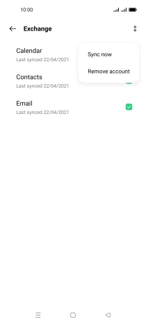 Press Remove account.