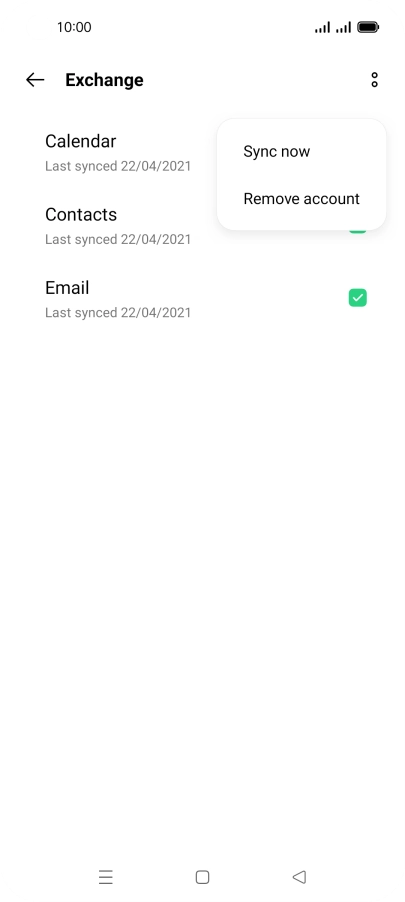 Press Remove account.