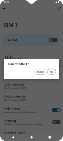 If you turn off the function, press Yes.