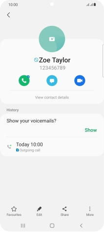 Press the Home key to return to the home screen.