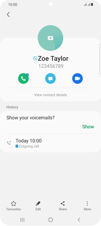 Press the Home key to return to the home screen.