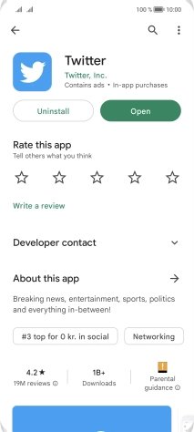 Slide your finger upwards starting from the bottom of the screen to return to the home screen.