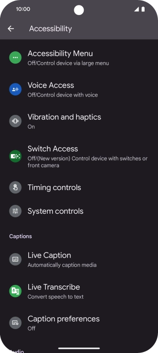 Press the required category below 