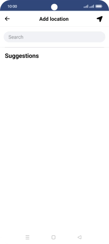 Press the search field and key in the required search word.