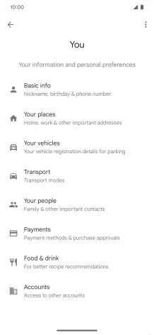 Press Basic info and follow the instructions on the screen to select phone owner settings. Press Basic info and follow the instructions on the screen to select phone owner settings.