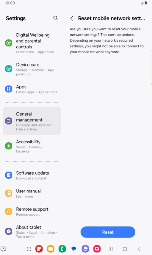 Press Reset. Press Reset.