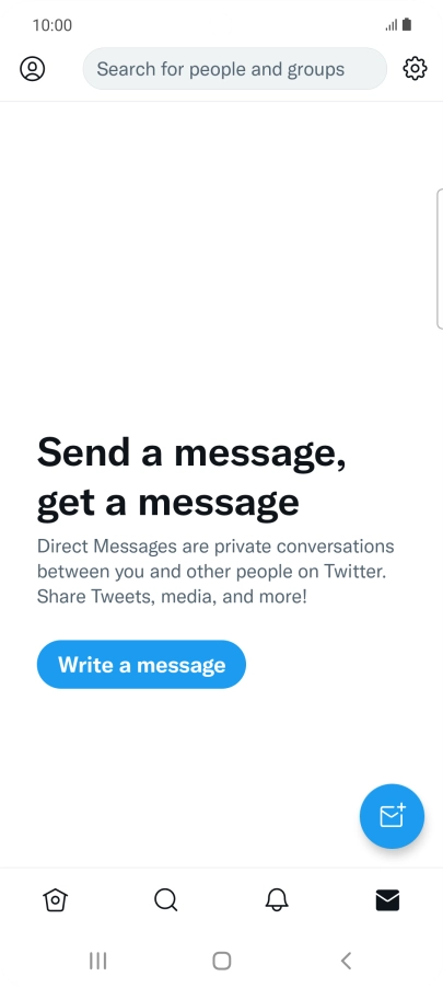 Press the new message icon.