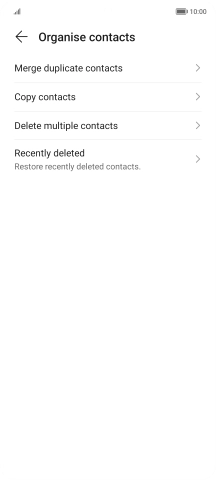 Press Merge duplicate contacts.