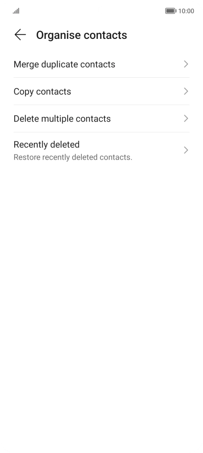 Press Merge duplicate contacts.