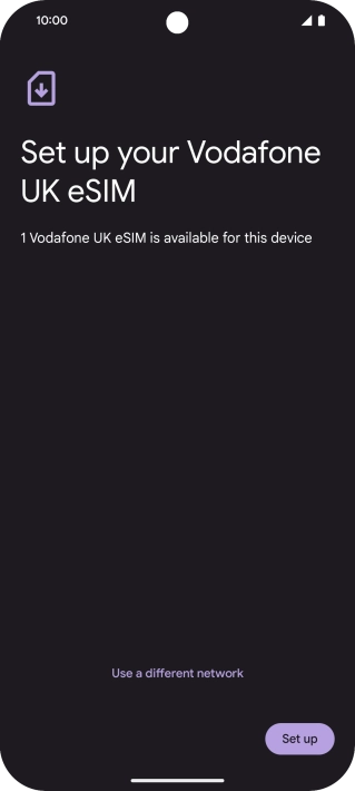 Press Set up. Press Set up.