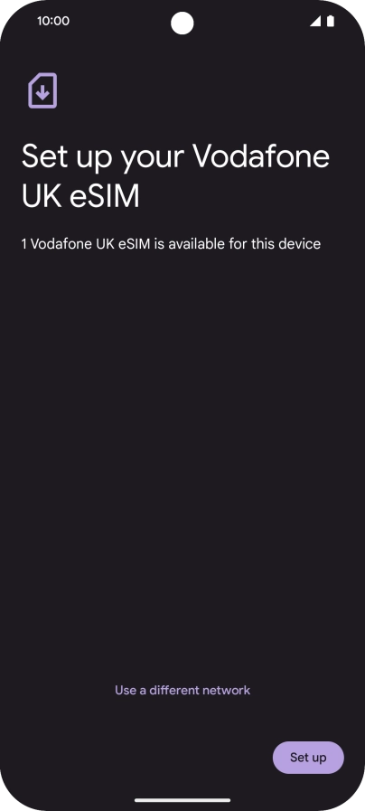 Press Set up. Press Set up.