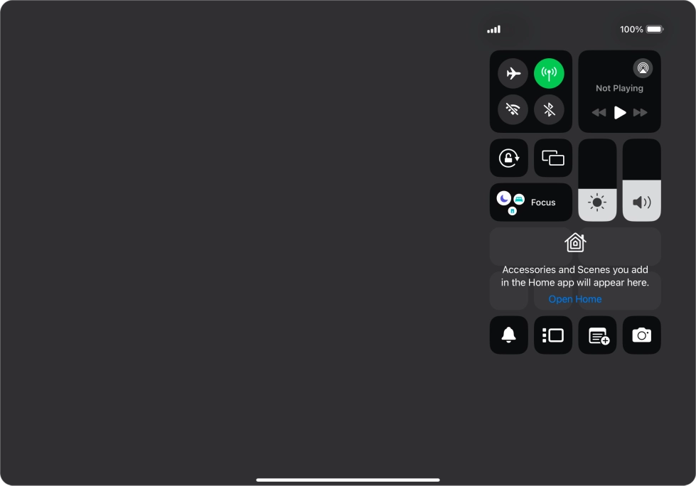 Press the Stage Manager icon to turn on the function.