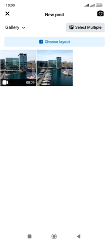 Press the required picture or video clip.