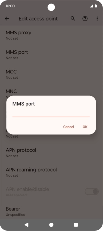 Key in 8799 and press OK.