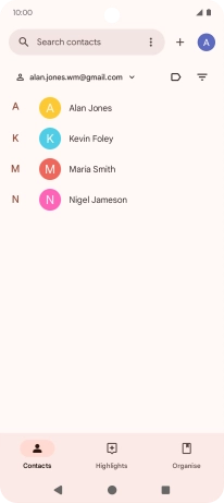 Press the Home key to return to the home screen.